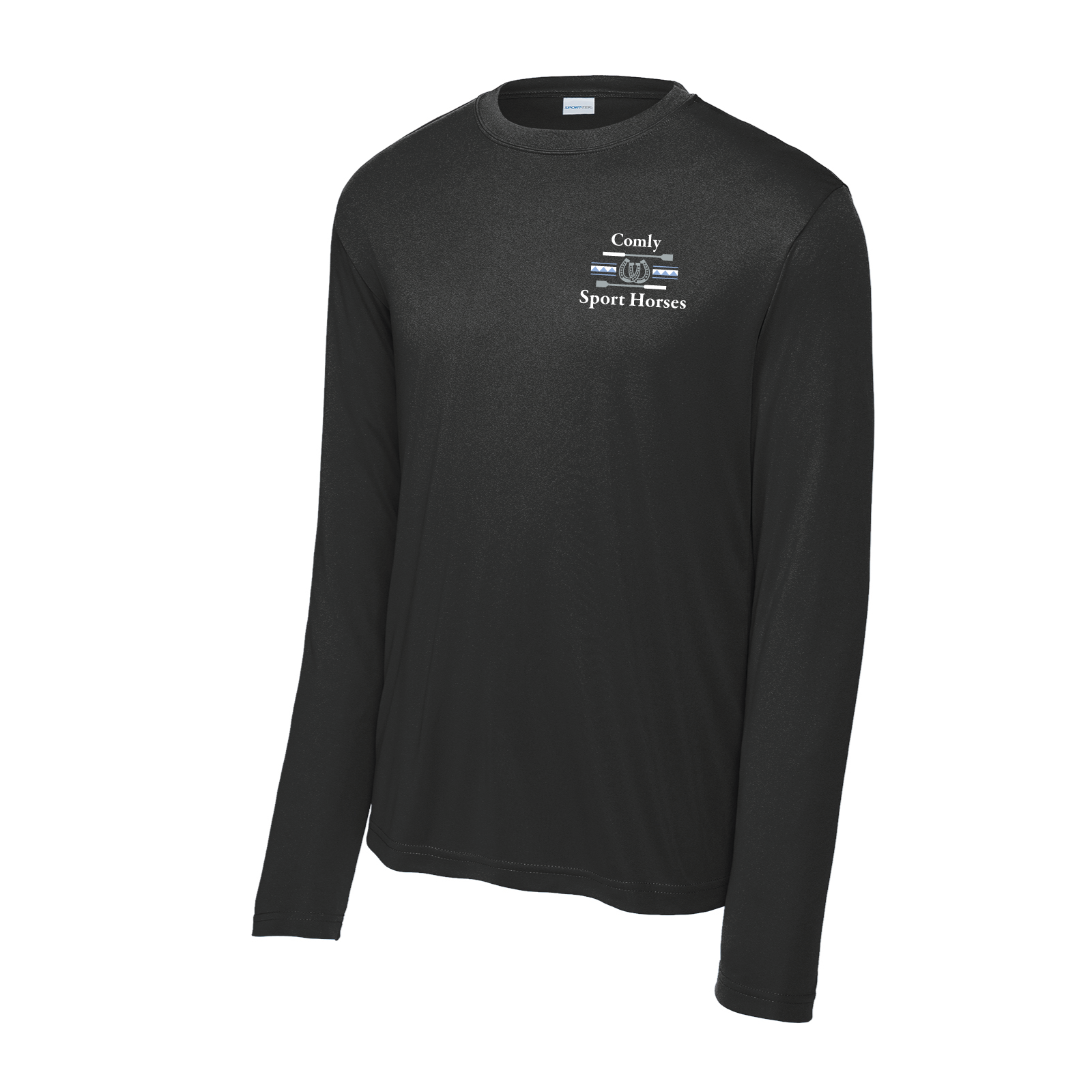 Comly Sport Horses Men's Sport-Tek Long Sleeve PosiCharge Competitor Tee