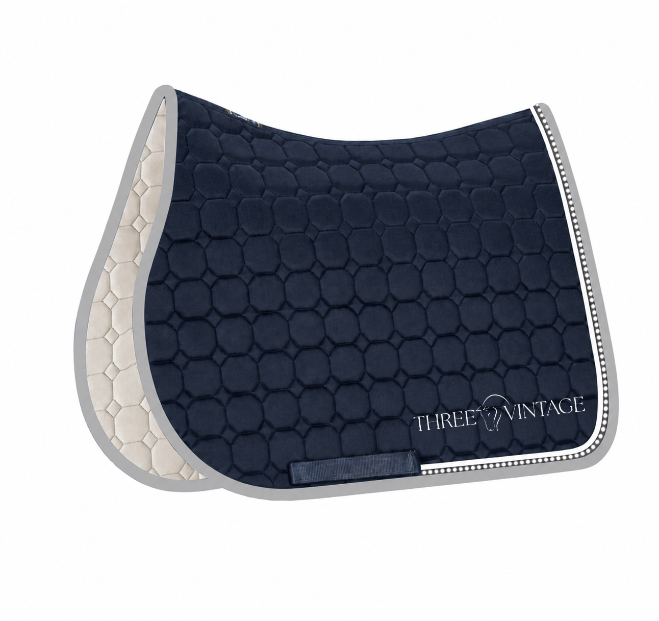 Three Vintage Equiline Jumping Show Pad with Rhinestones