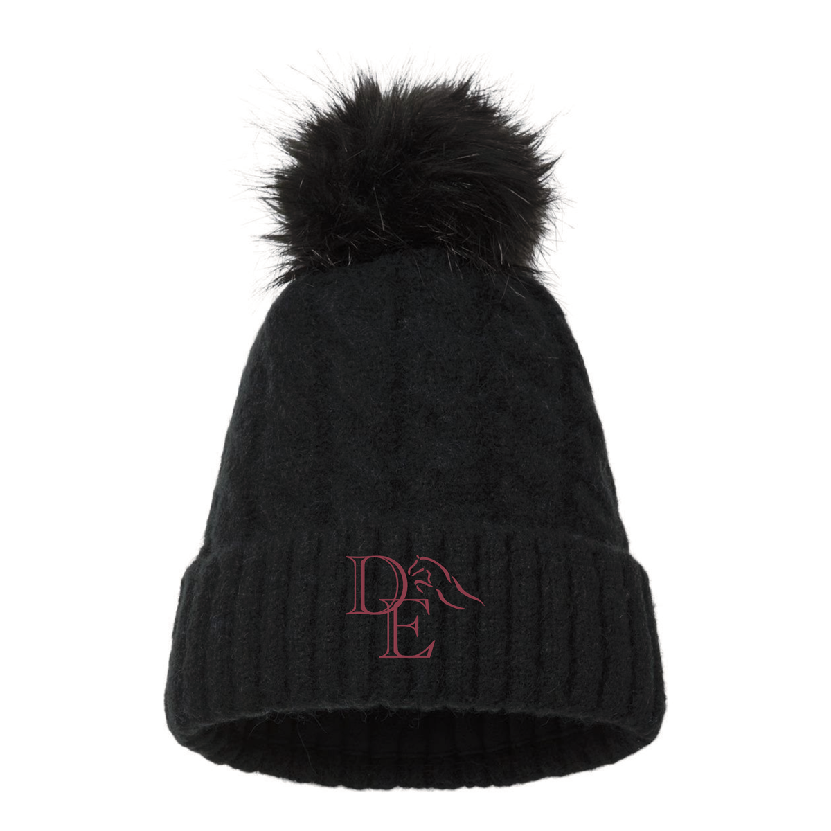 Delacreme Equestrian Columbia Winter Pom Beanie