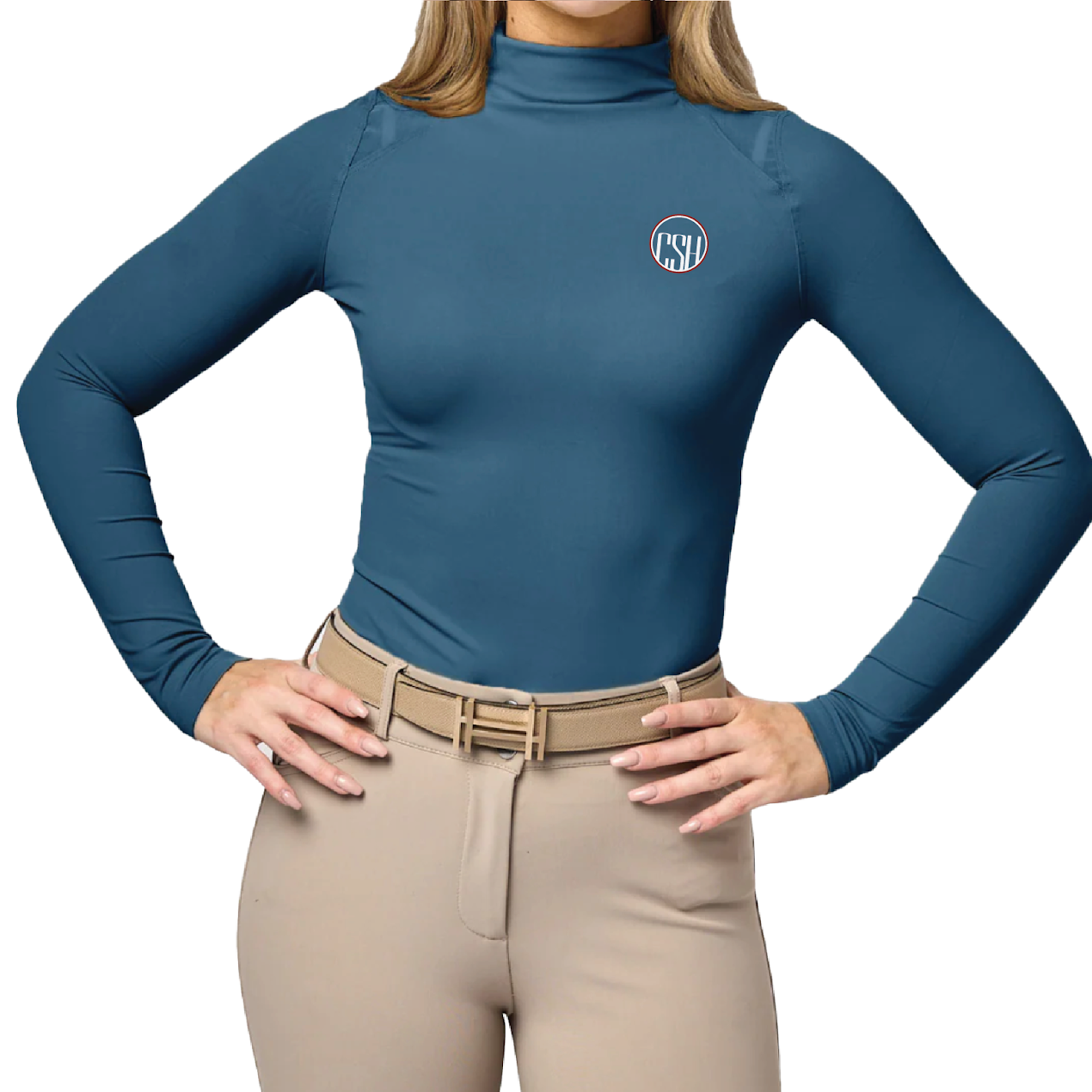 Cherokee Sport Horses Women's TKEQ 'Chloe' High Collar Technical Top