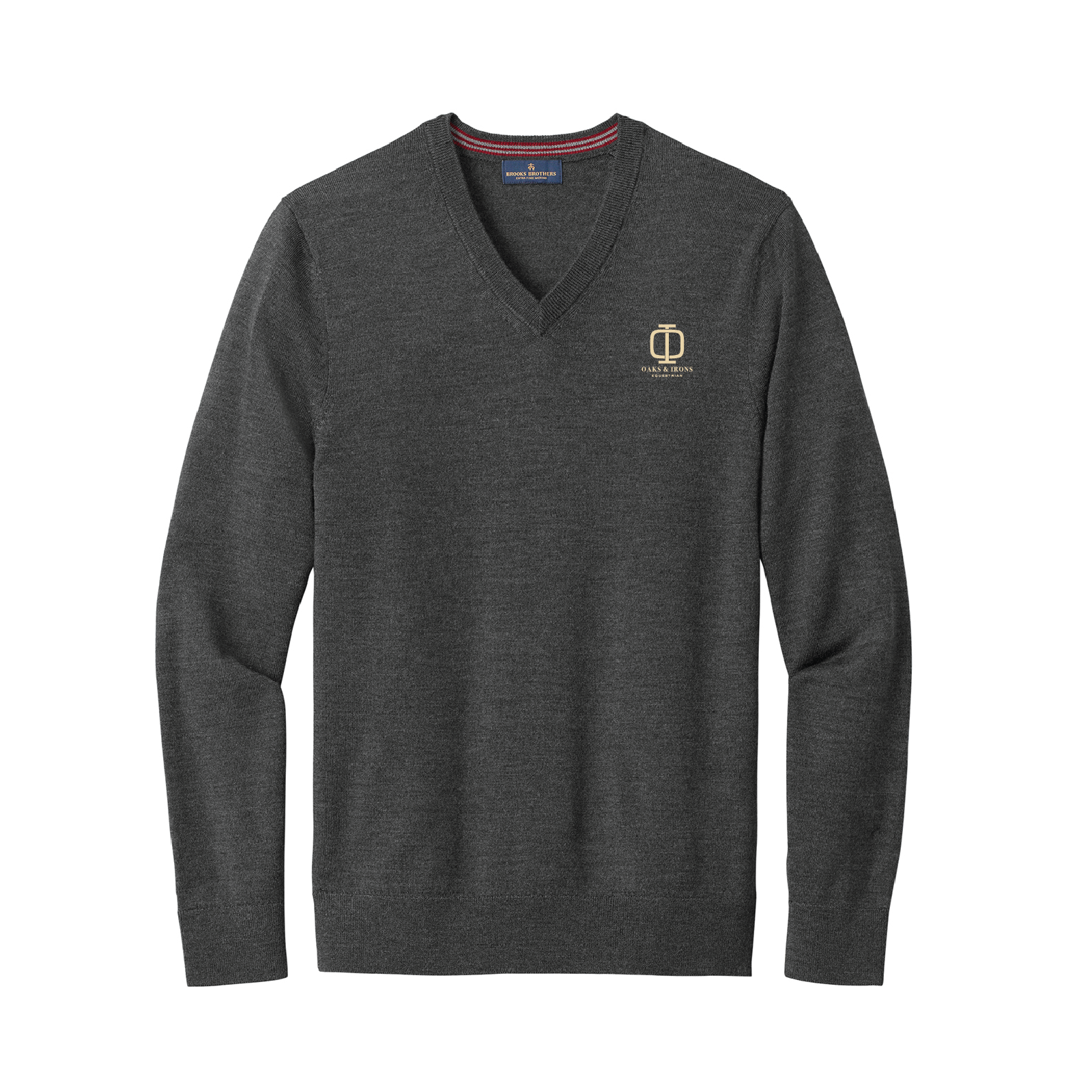 Oaks & Irons Men's Brooks Brothers Washable Merino Wool V-Neck Sweater