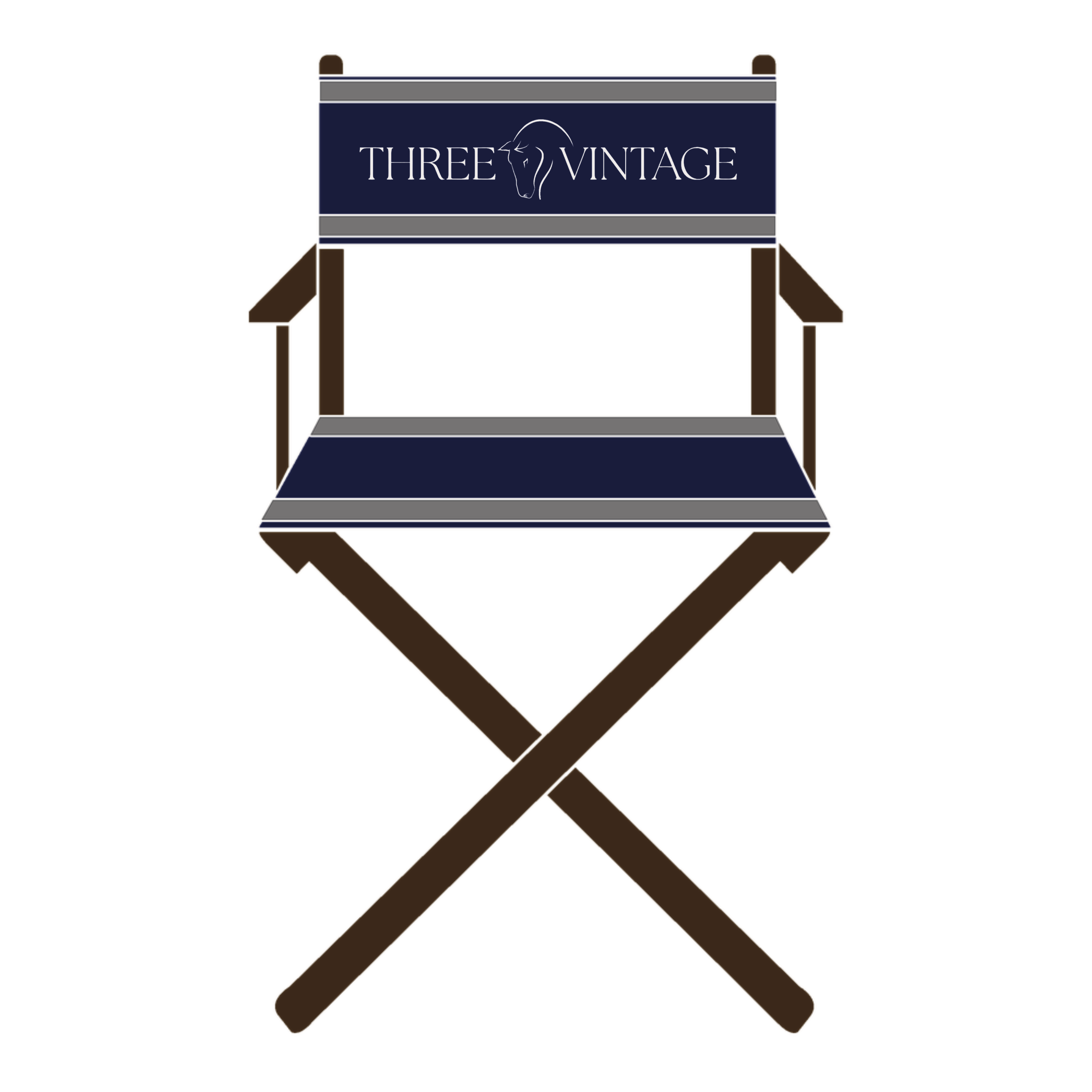 Three Vintage Director's Chair