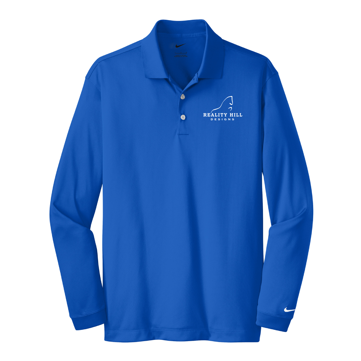 Men's Nike Long Sleeve Stretch Dri-FIT Polo