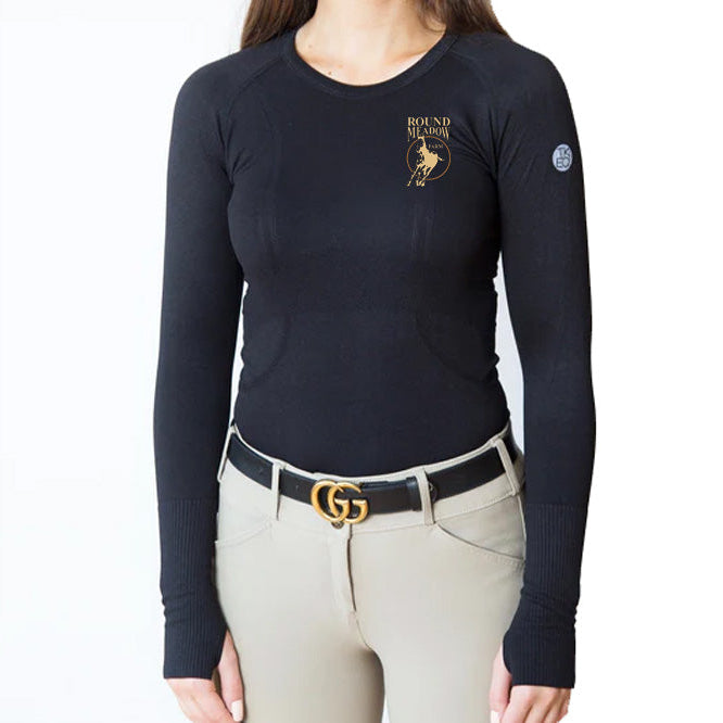 Round Meadow Women's TKEQ 'Kennedy' Seamless Long Sleeve Shirt