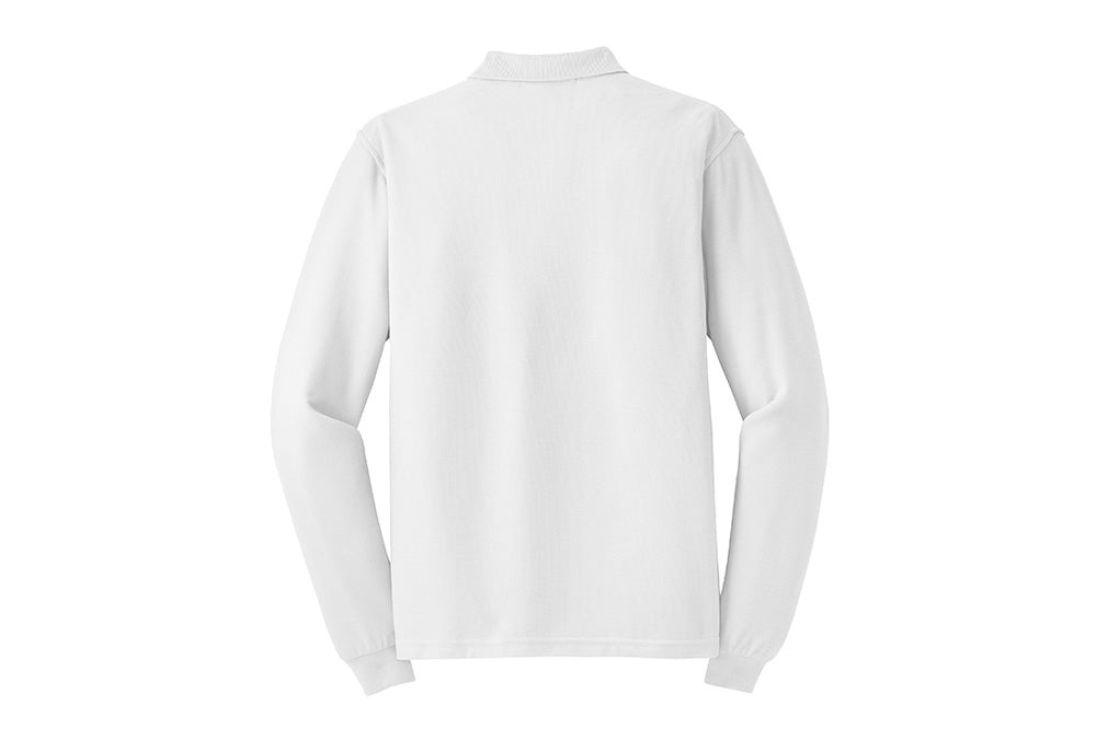 Red Barn IEA Men's Port Authority Long Sleeve Silk Touch Polo