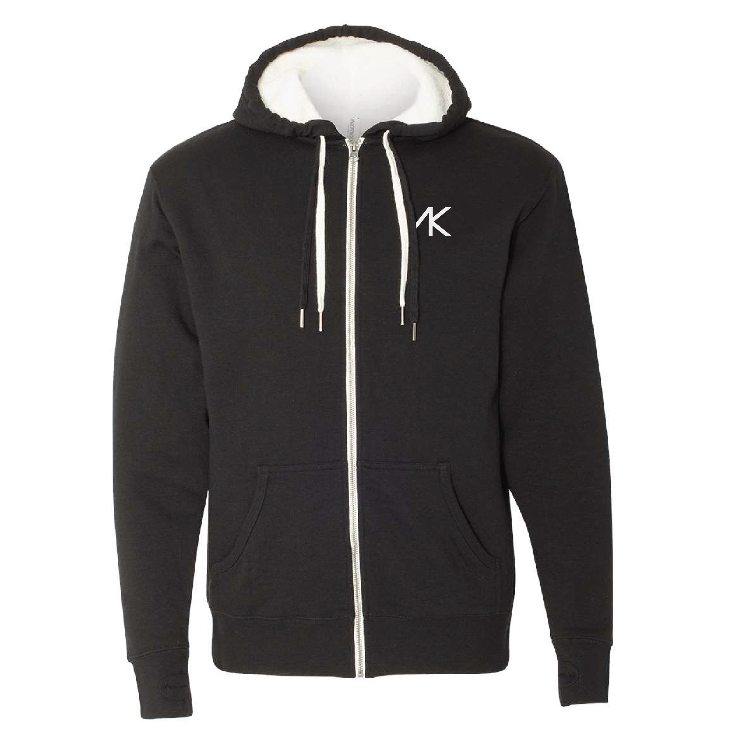 Angel Karolyi Unisex Sherpa-Lined Full-Zip Hooded Sweatshirt