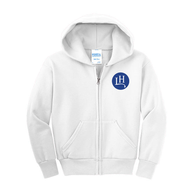 Leavitt Hill Youth Port & Company Fleece Zip-Up Hoodie