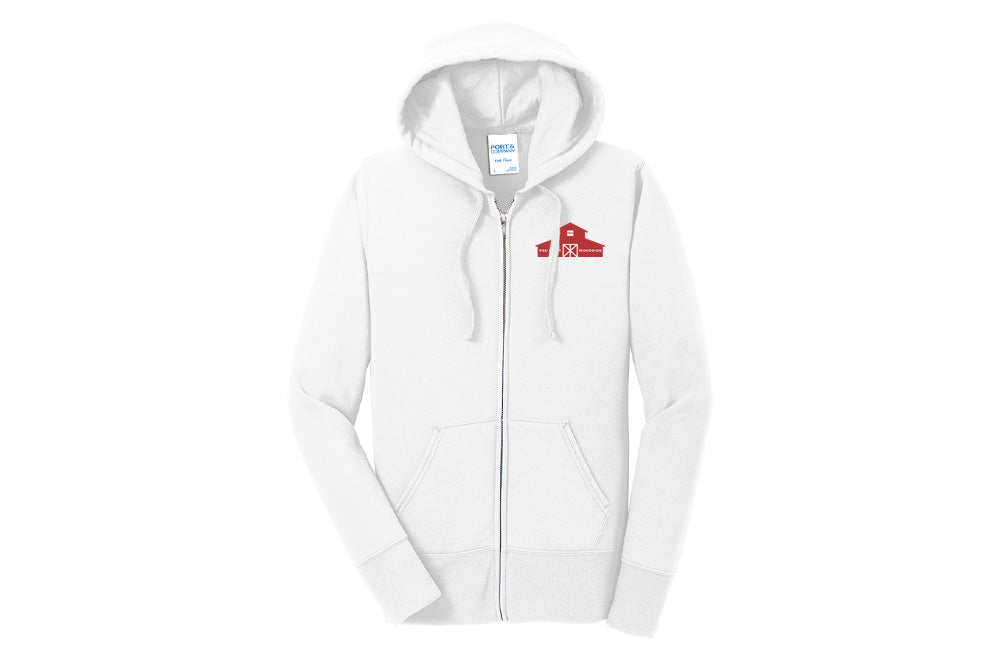 Red Barn IEA Women's Port & Company Fleece Zip-Up Hoodie