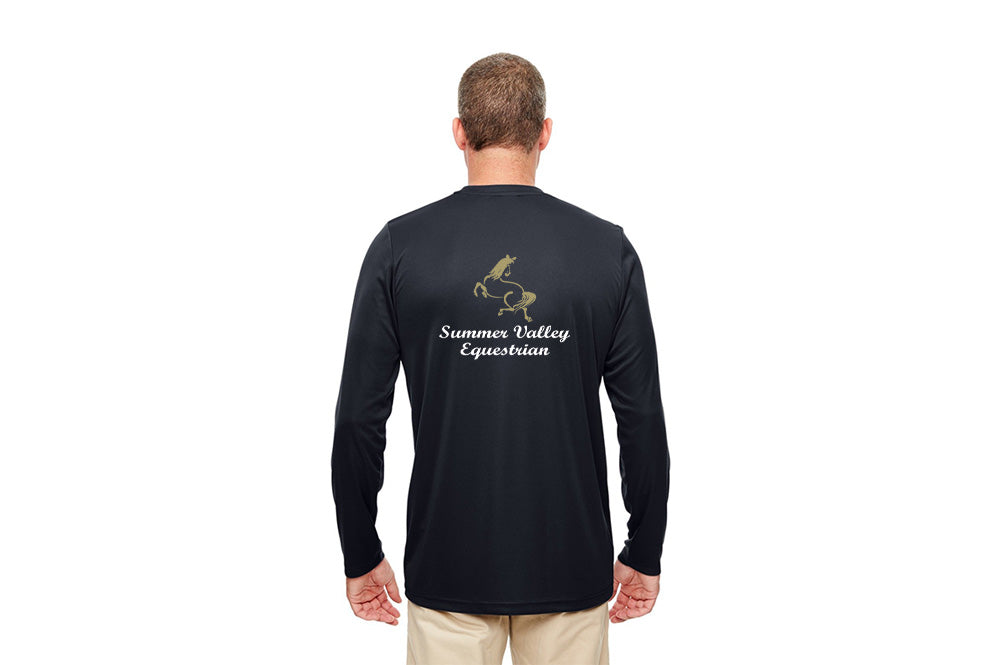 Summer Valley Equestrian Men's Cool & Dry Sport Performance Long Sleeve Tee