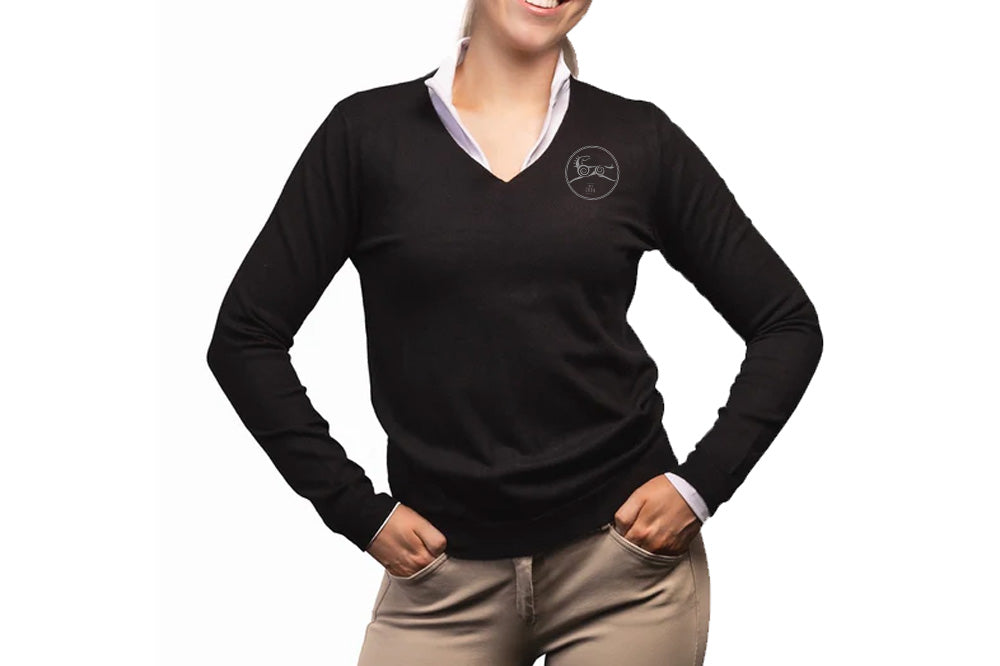 Sandhaven Women's TKEQ Essential V-Neck Sweater