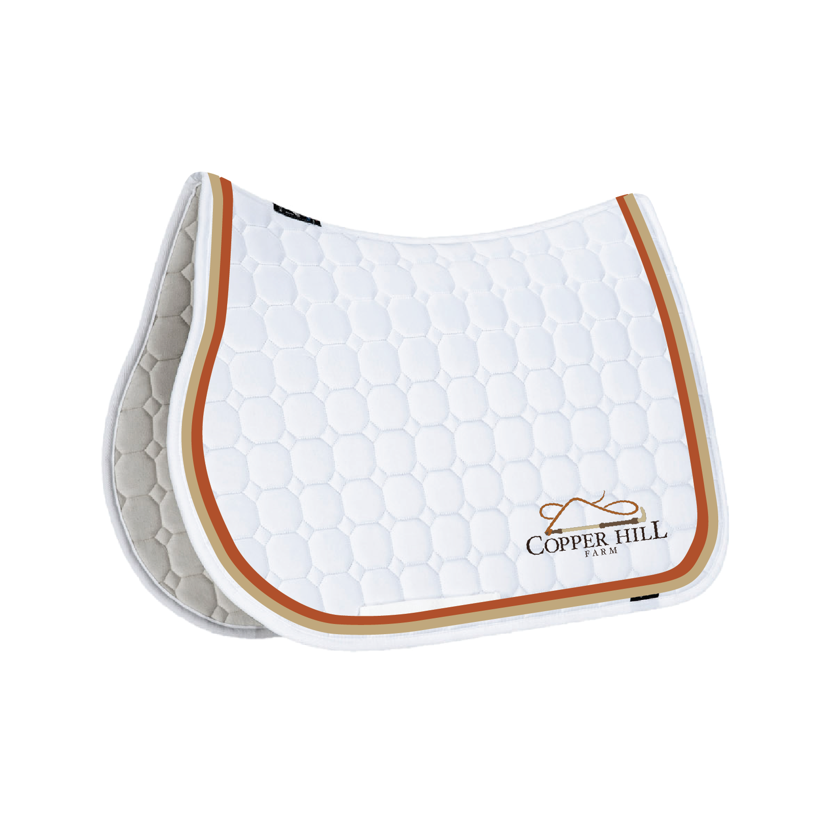 Copper Hill Farm Equiline Custom White Jumping Show Pad