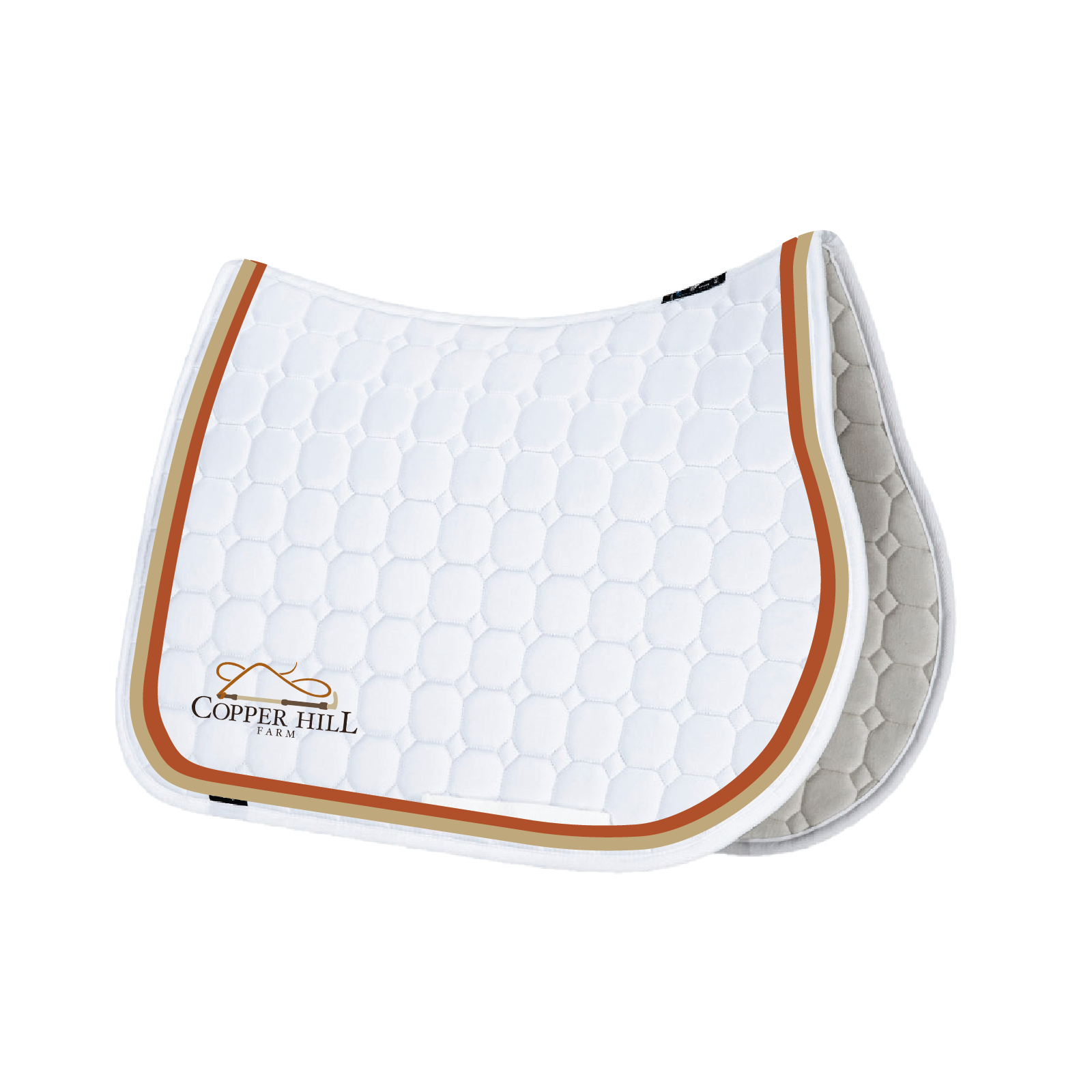 Copper Hill Farm Equiline Custom White Jumping Show Pad