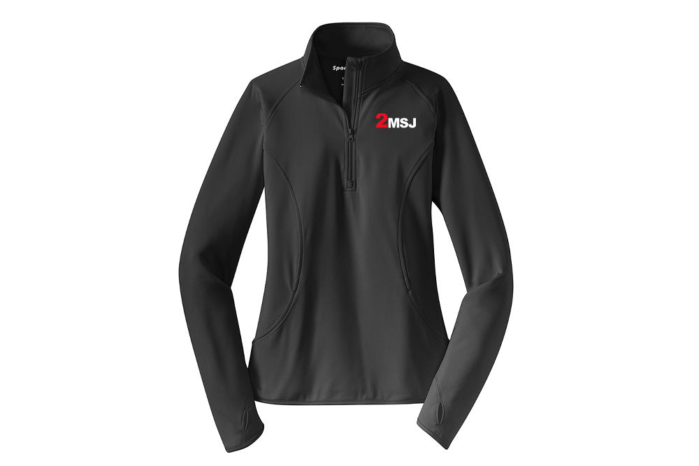 2 Mutch Women's Sport-Tek Sport-Wick Stretch 1/4 Zip Pullover