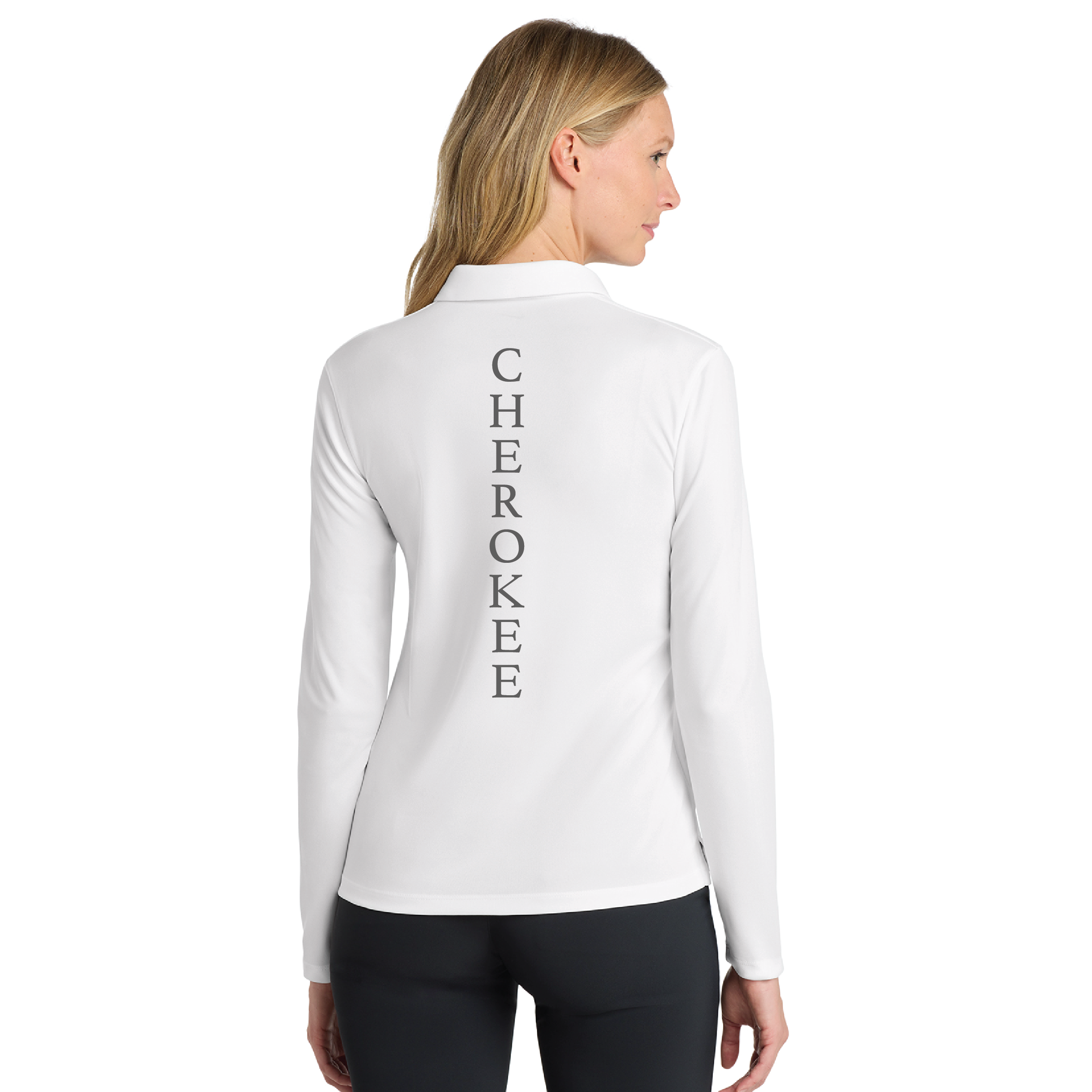 Cherokee Show Horses Women's Nike Dri-FIT Micro Pique Long Sleeve Polo