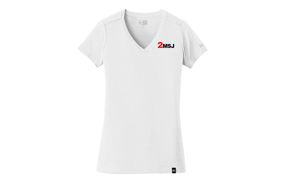 2 Mutch Women's New Era Heritage Blend V-Neck Tee