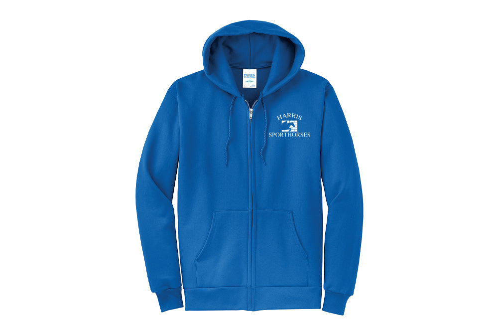 Harris Sporthorses Men's Port & Company Fleece Zip-Up Hoodie