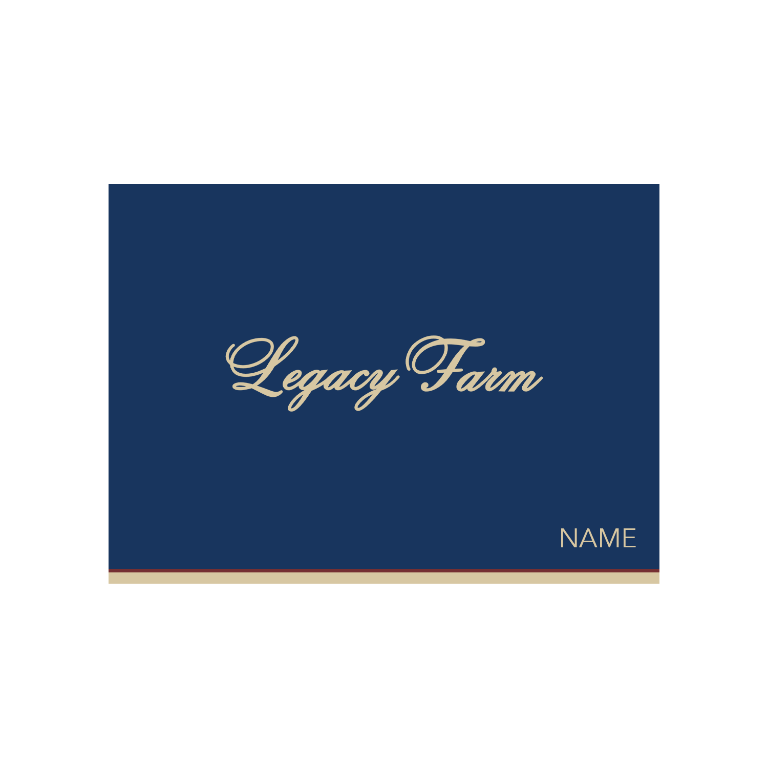Legacy Farm Navy Custom Tack Trunk Cover