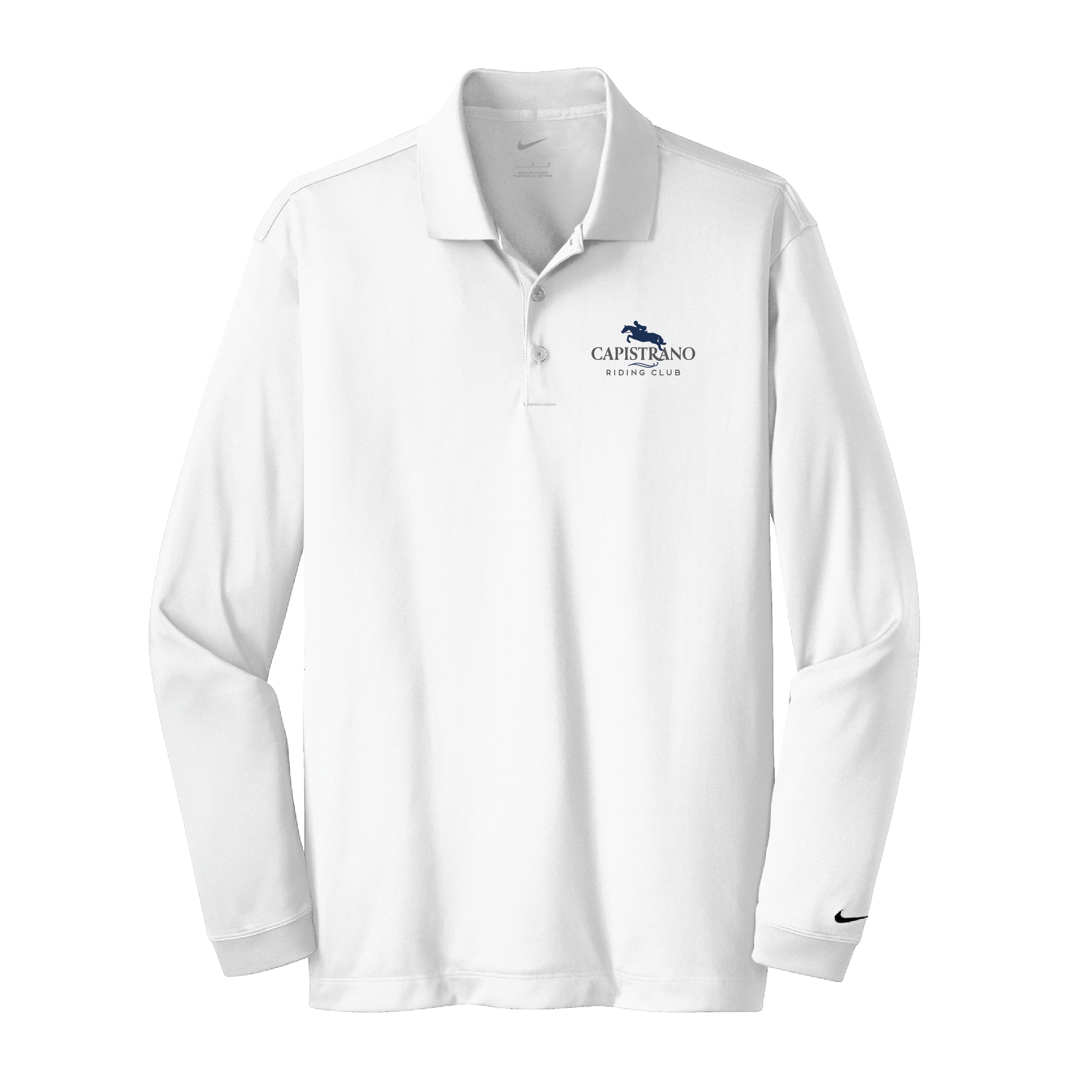 Capistrano Riding Club Men's Nike Long Sleeve Stretch Dri-FIT Polo