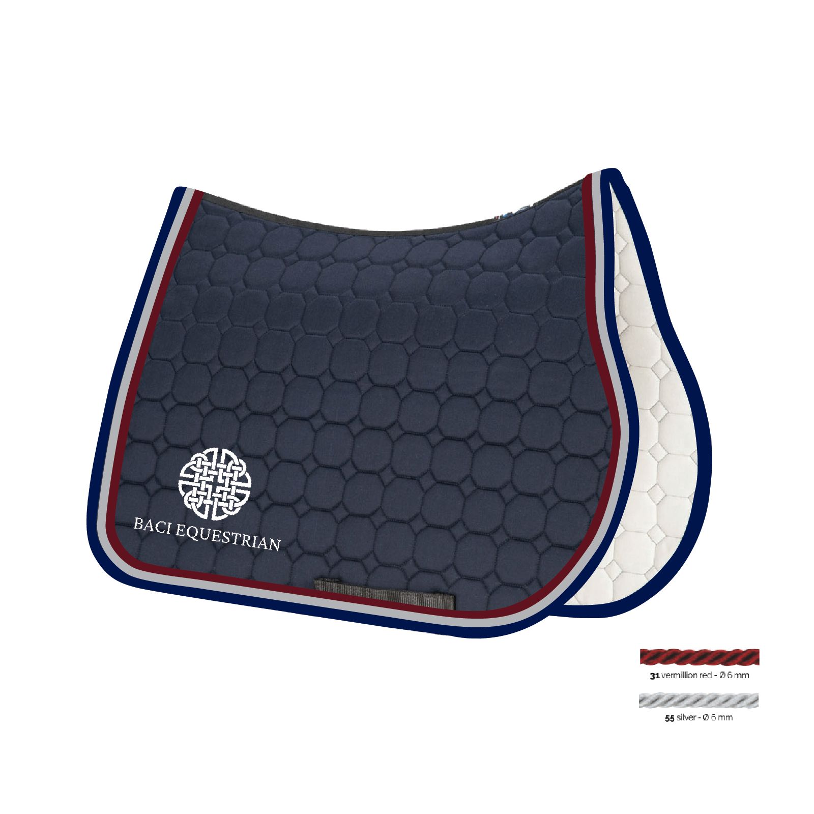 Baci Equestrian Equiline Custom Jumping Show Pad