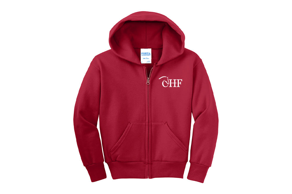 CHF Youth Port & Company Fleece Zip-Up Hoodie