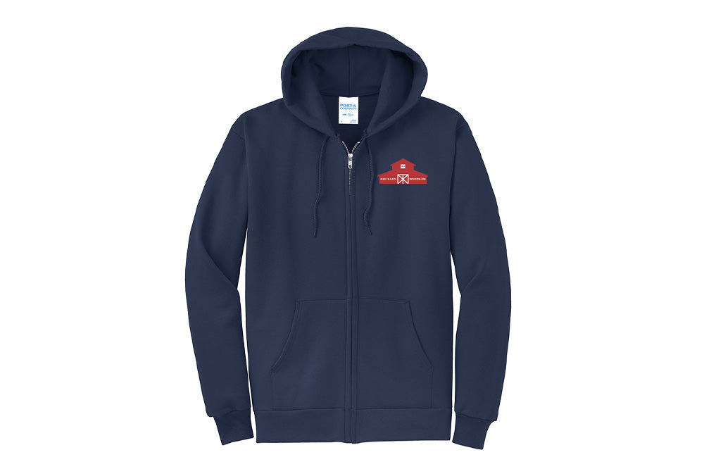 Red Barn IEA Men's Port & Company Fleece Zip-Up Hoodie