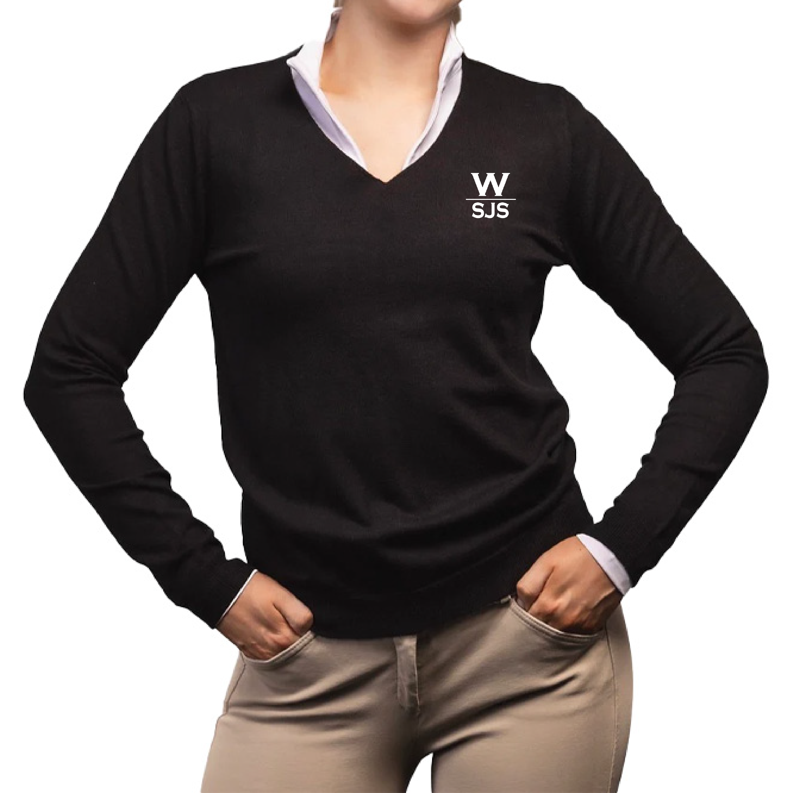 Westwood Women's TKEQ Essential V-Neck Sweater