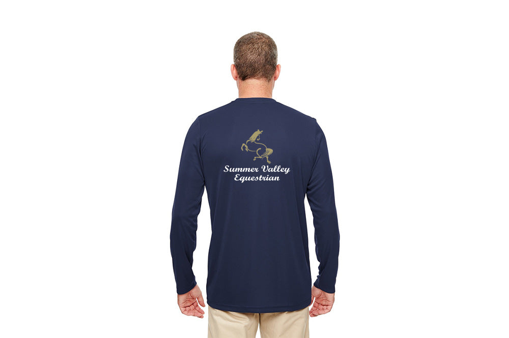 Summer Valley Equestrian Men's Cool & Dry Sport Performance Long Sleeve Tee