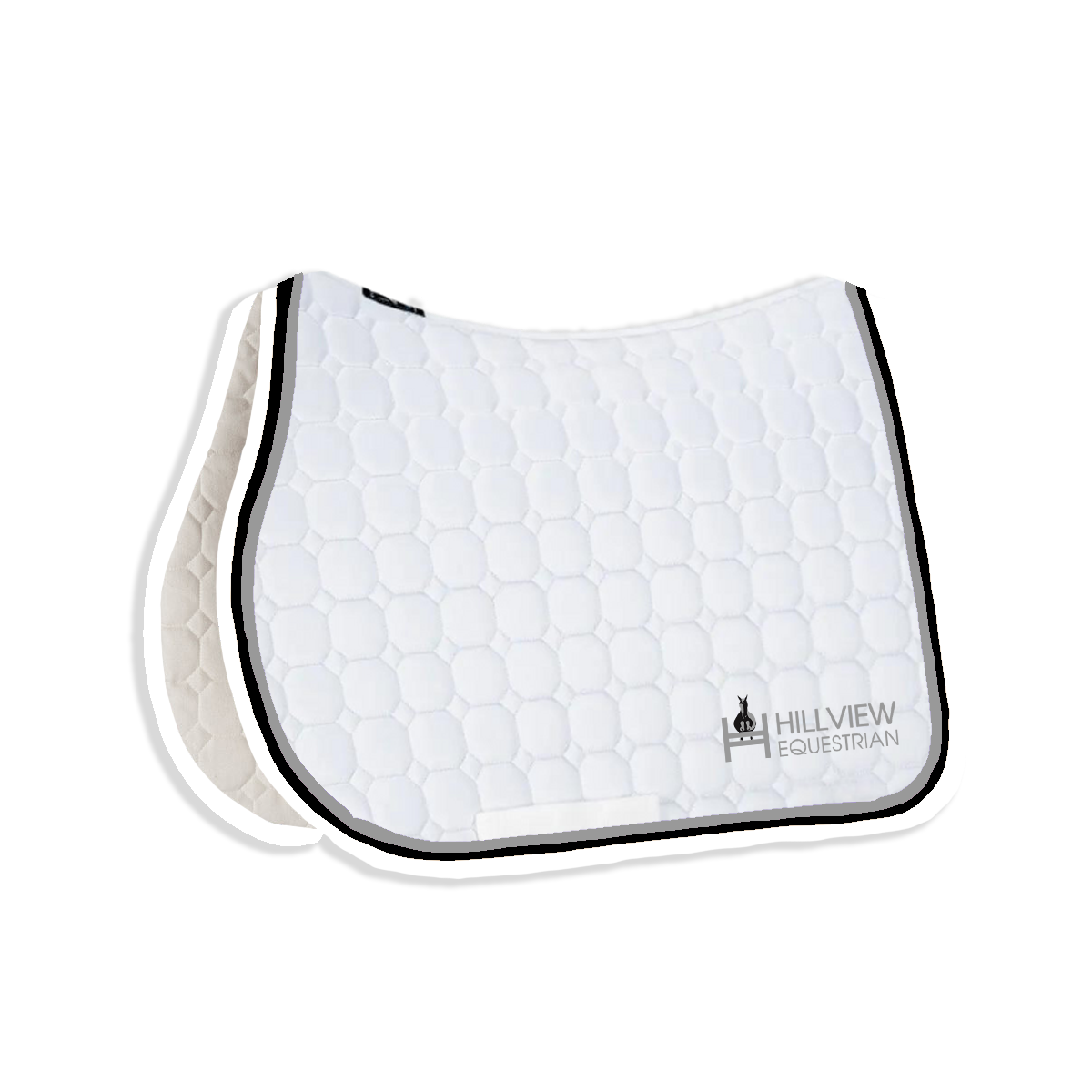 Hillview White Equiline Custom Jumping Show Pad