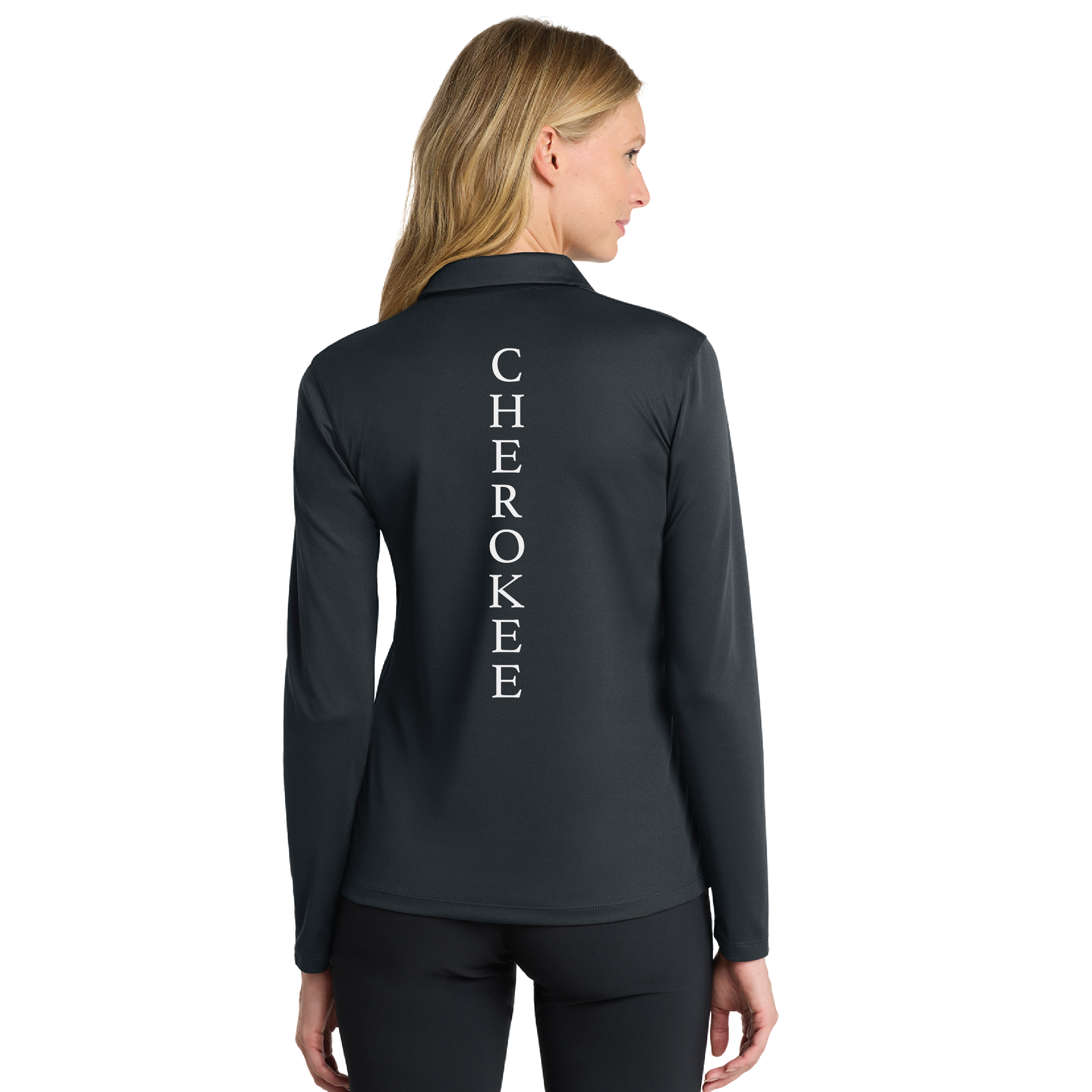 Cherokee Show Horses Women's Nike Dri-FIT Micro Pique Long Sleeve Polo