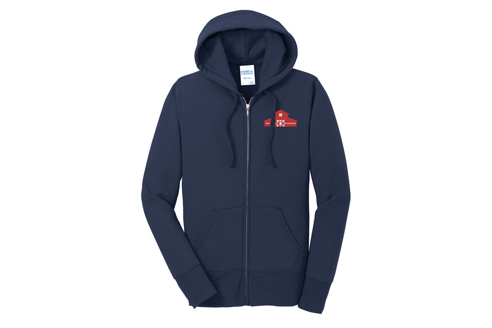 Red Barn IEA Women's Port & Company Fleece Zip-Up Hoodie