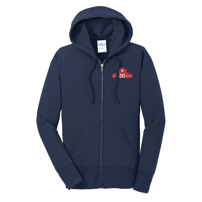 Red Barn IEA Women's Port & Company Fleece Zip-Up Hoodie