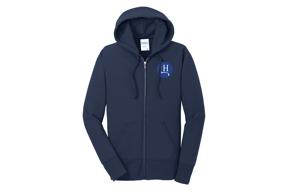 Leavitt Hill Women's Port & Company Fleece Zip-Up Hoodie