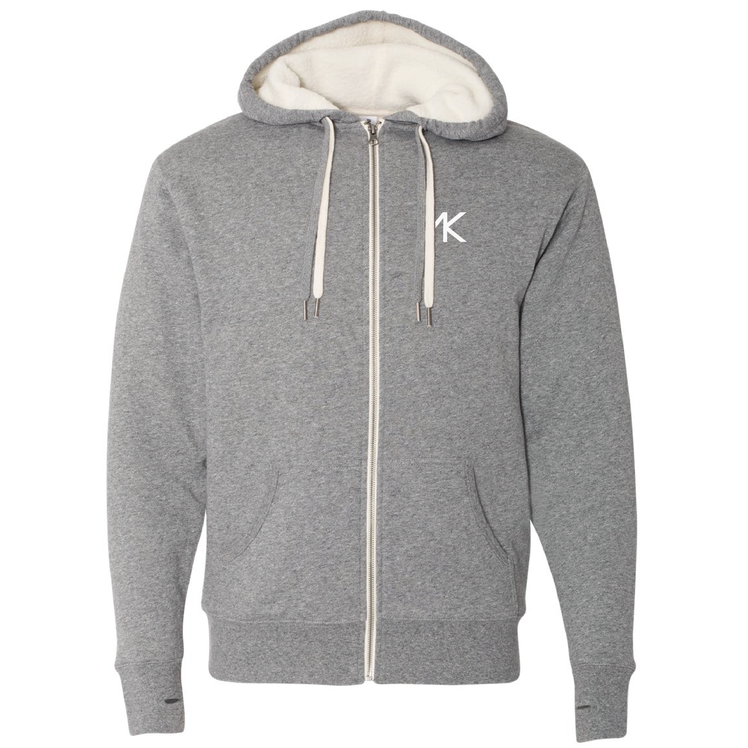 Angel Karolyi Unisex Sherpa-Lined Full-Zip Hooded Sweatshirt