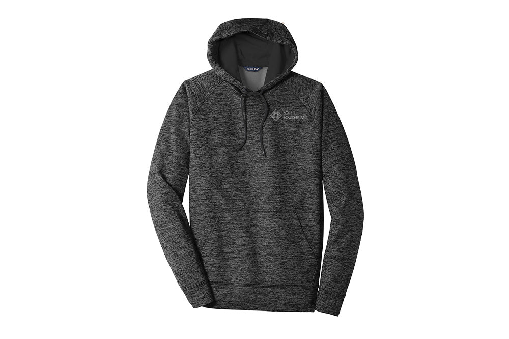 Soleil Equestrian Men's Sport-Tek PosiCharge Heather Fleece Hooded Pullo