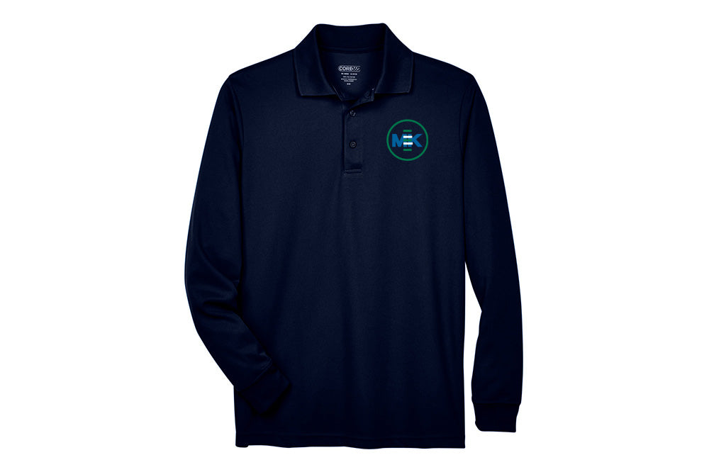 MK Equestrian Men's Long Sleeve Piqué Polo