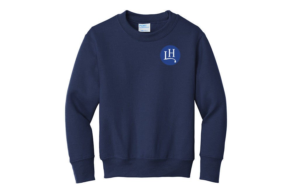 Leavitt Hill Youth Port & Company Fleece Crewneck Sweatshirt