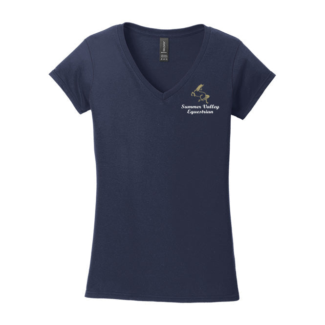 Summer Valley Equestrian Women's Softstyle V-Neck T-Shirt