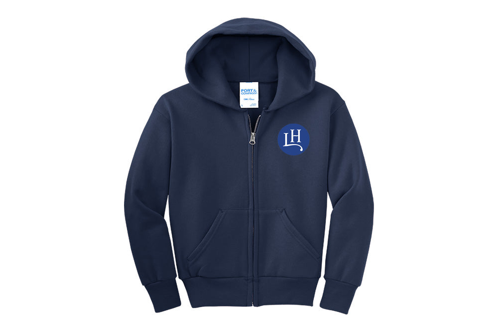 Leavitt Hill Youth Port & Company Fleece Zip-Up Hoodie