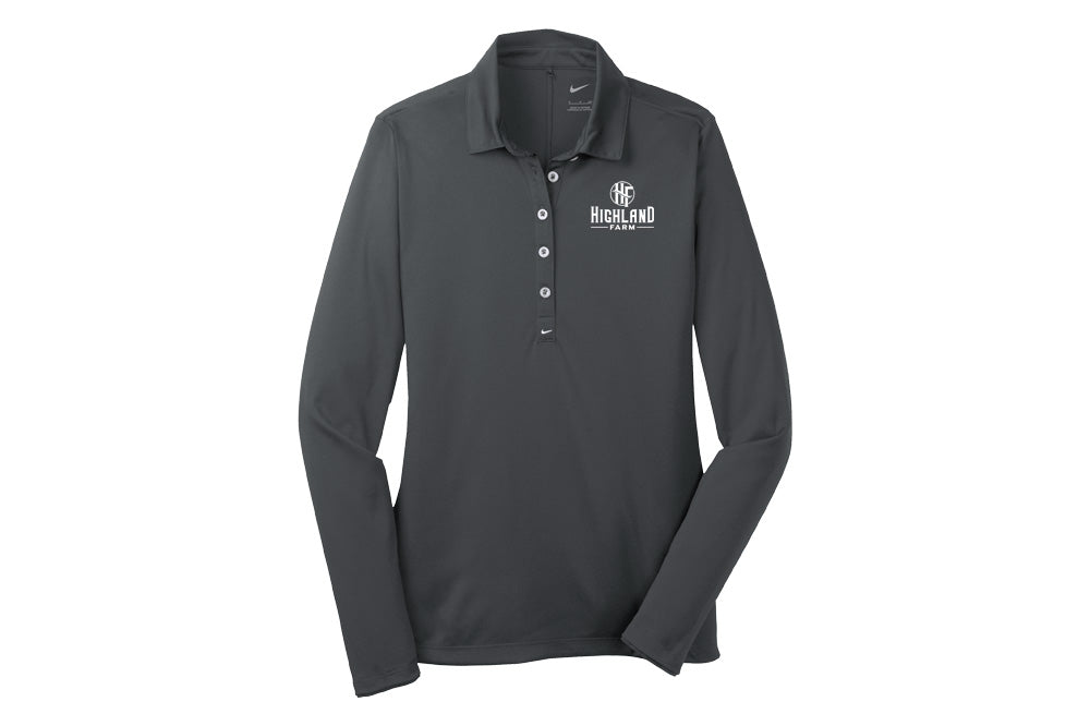 Highland Farm Nike Ladies Tech Basic Dri-FIT Polo - Long Sleeve