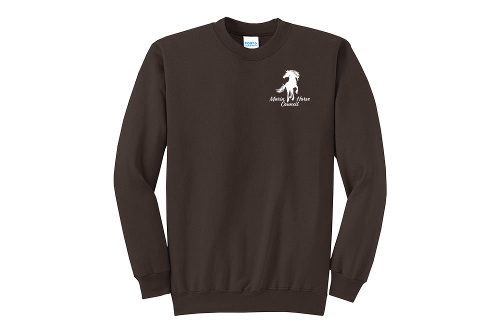 Marin Horse Council Men's Port & Company Fleece Crewneck Sweatshirt