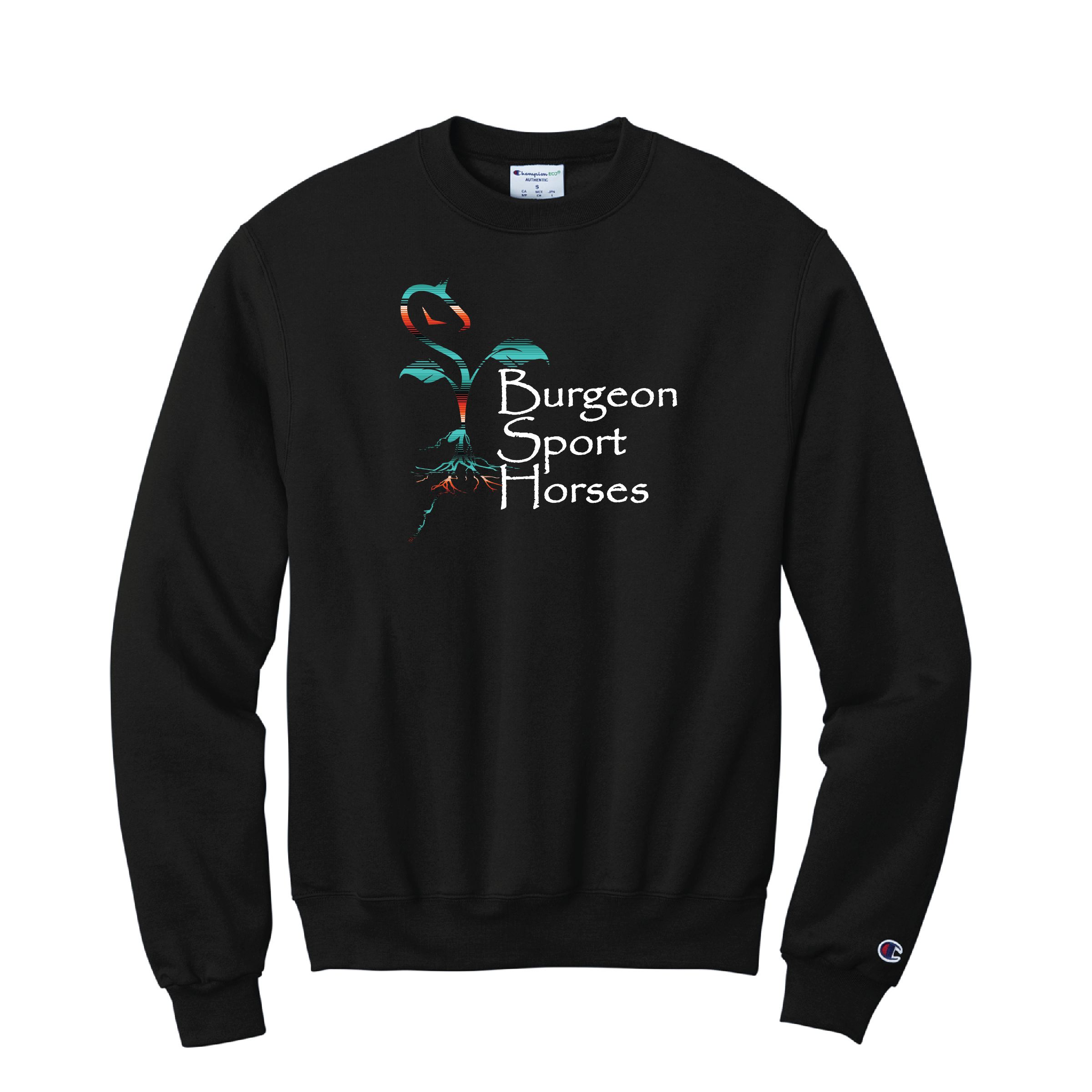 Burgeon Sport Horses Unisex Champion Powerblend Crewneck Sweatshirt