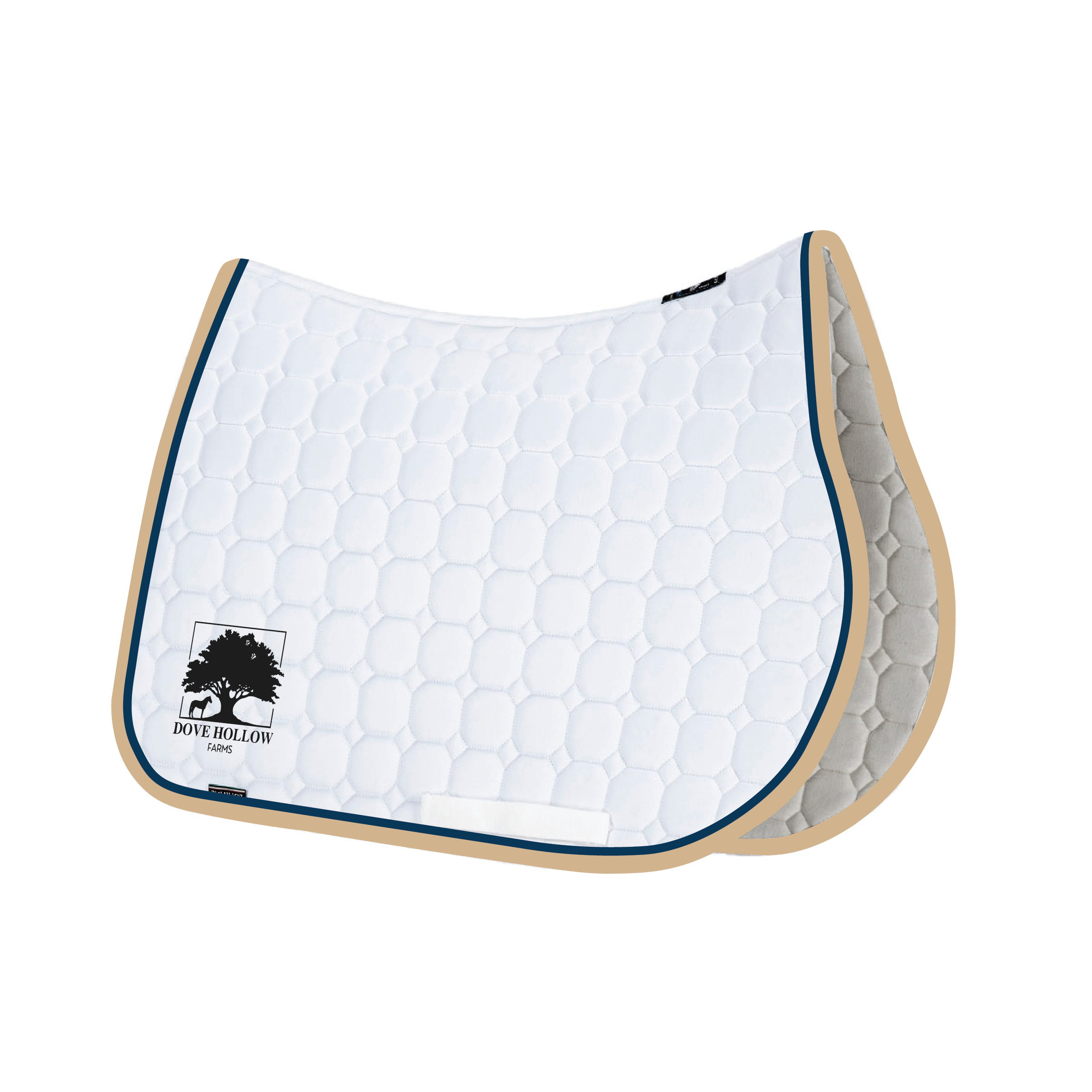 Dove Hollow Farms White Equiline Custom Jumping Show Pad