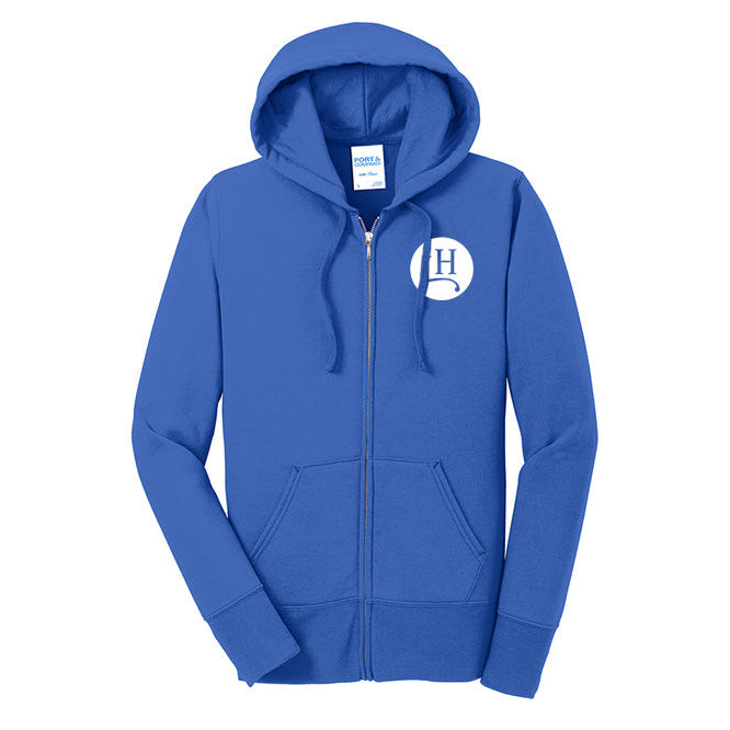 Leavitt Hill Women's Port & Company Fleece Zip-Up Hoodie