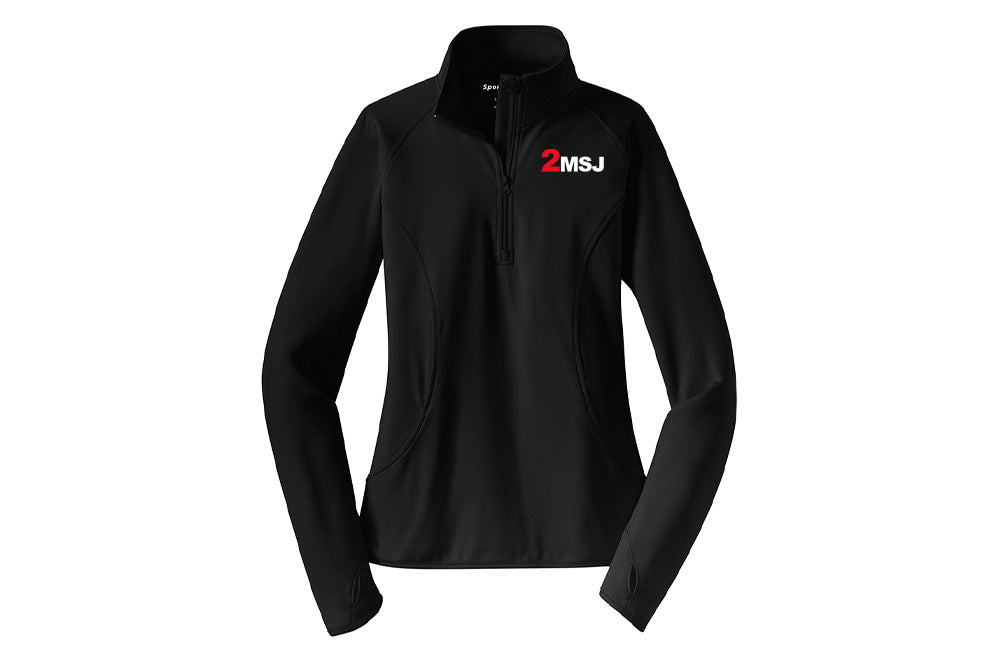 2 Mutch Women's Sport-Tek Sport-Wick Stretch 1/4 Zip Pullover