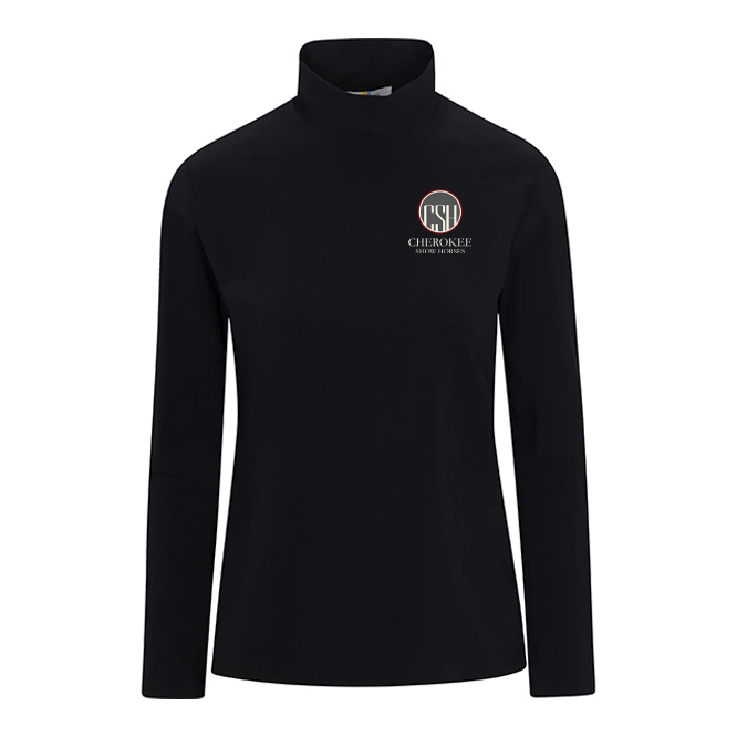 Cherokee Show Horses Women's Callidae Tech Ribbed Turtleneck