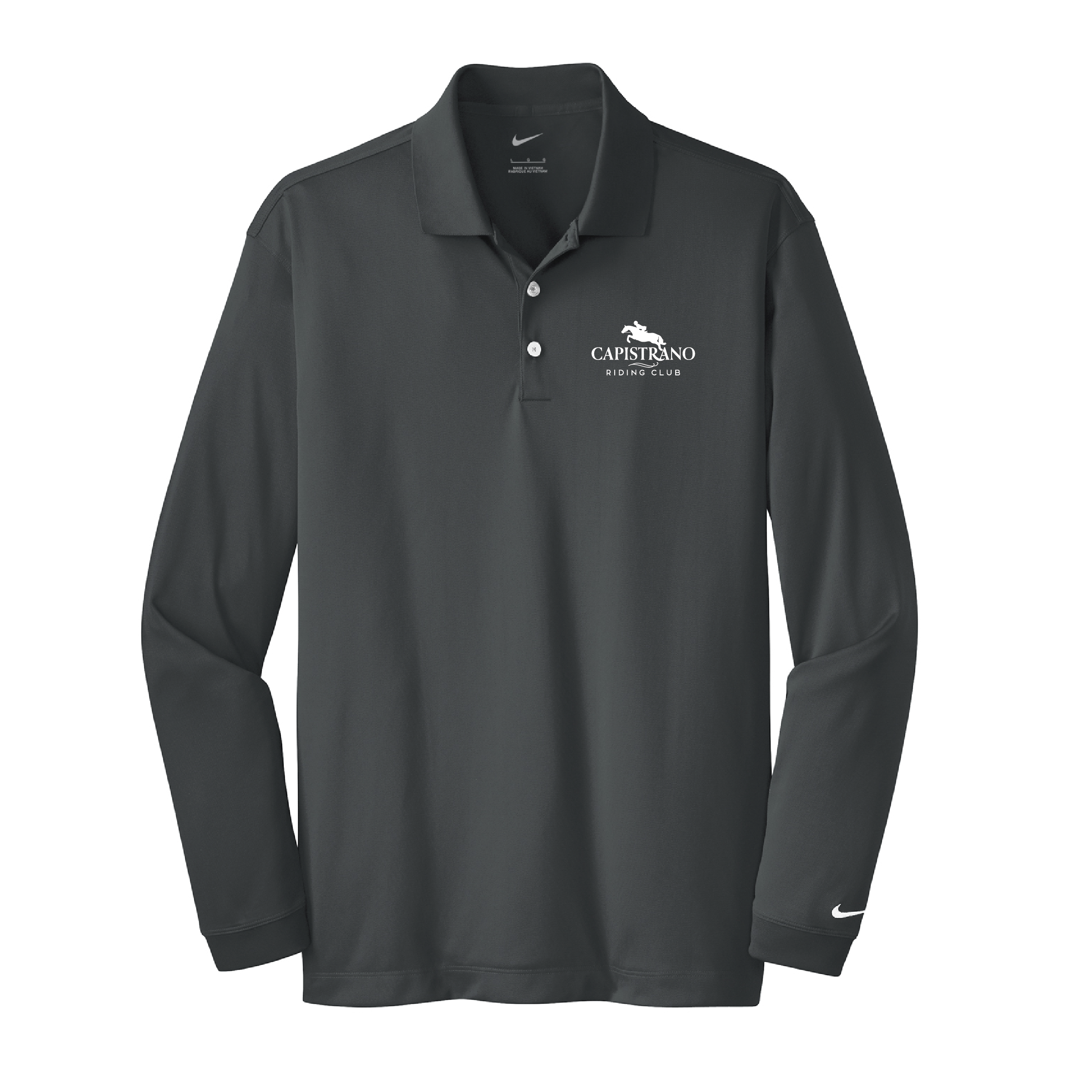 Capistrano Riding Club Men's Nike Long Sleeve Stretch Dri-FIT Polo