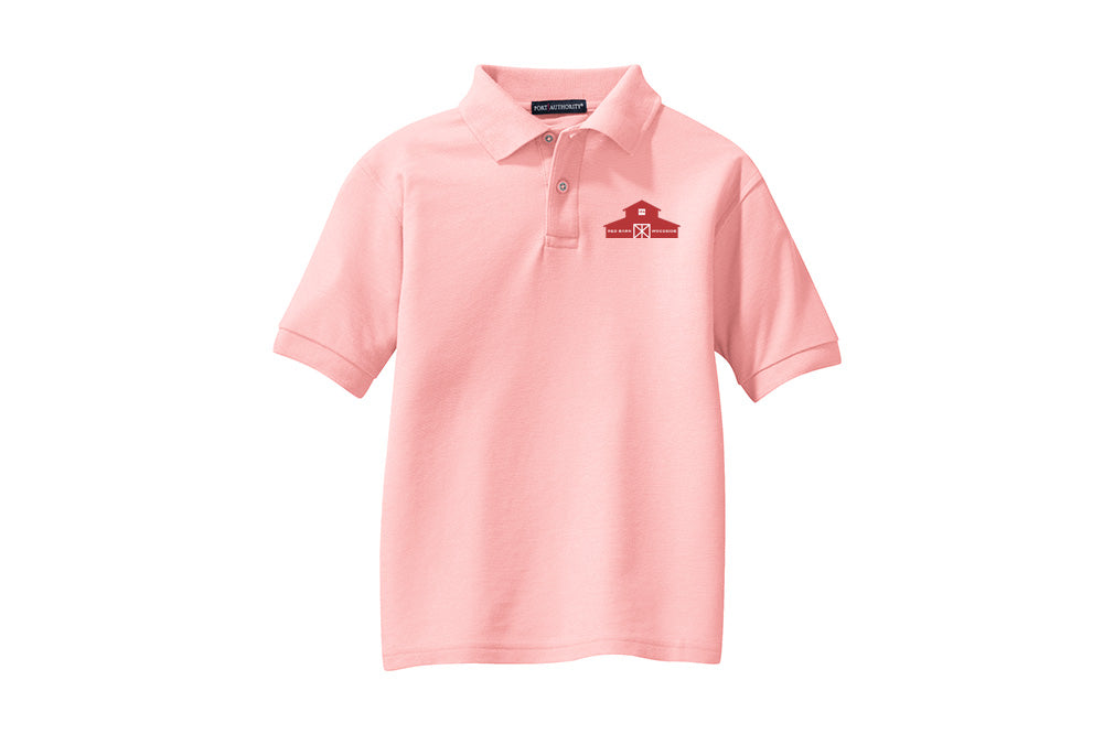 Red Barn IEA Youth Port Authority Short Sleeve Silk Touch Polo