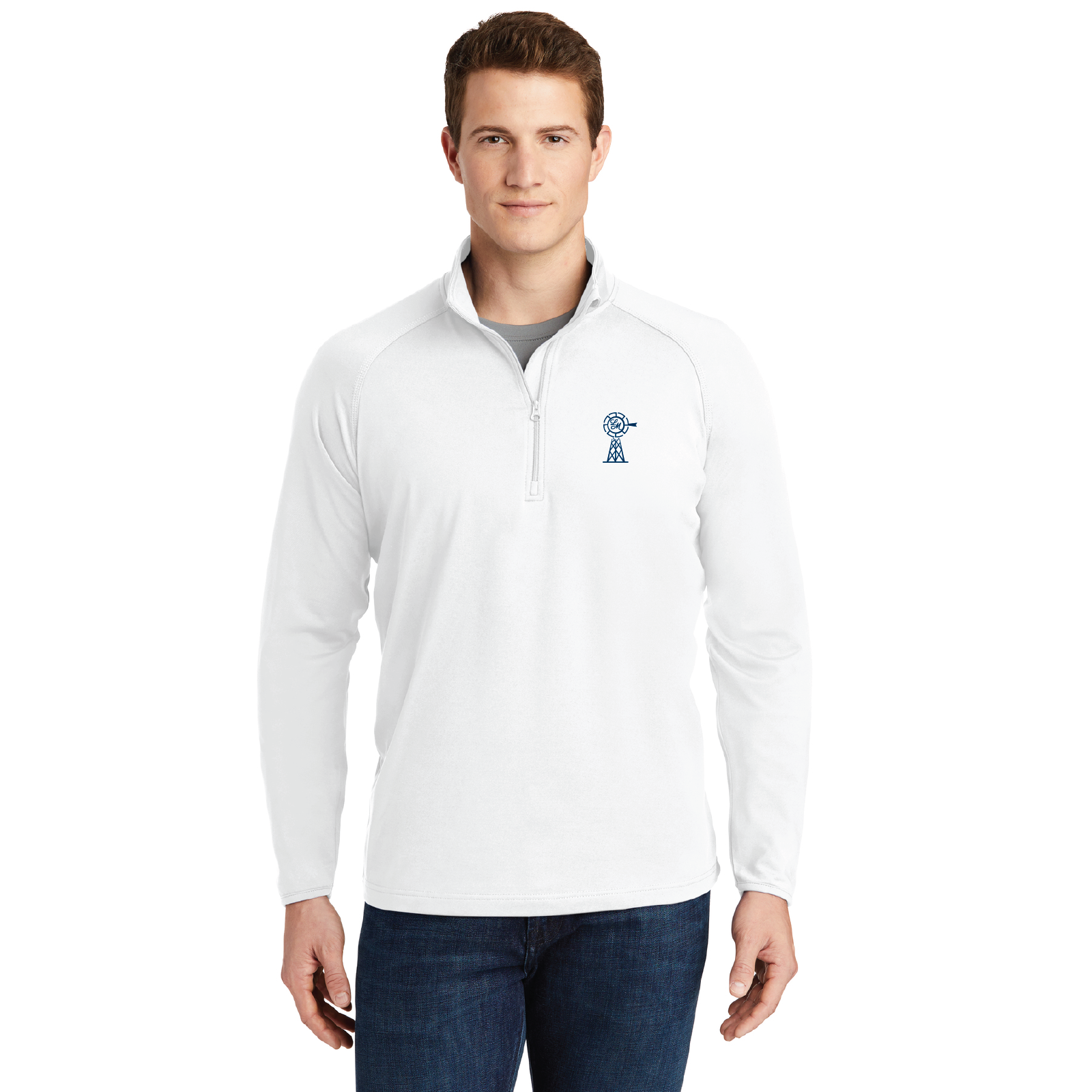 Larkin Meadows Sport-Tek Men's Stretch 1/4 Zip Pullover