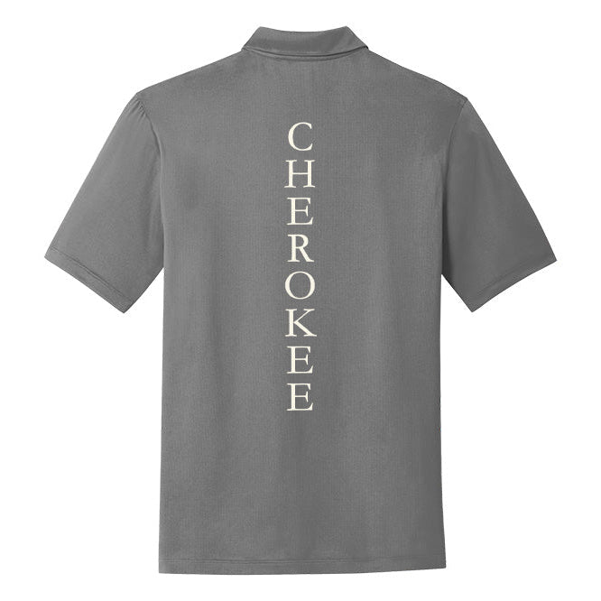 Cherokee Show Horses Men's Nike Dri-FIT Legacy Polo with Design on Back