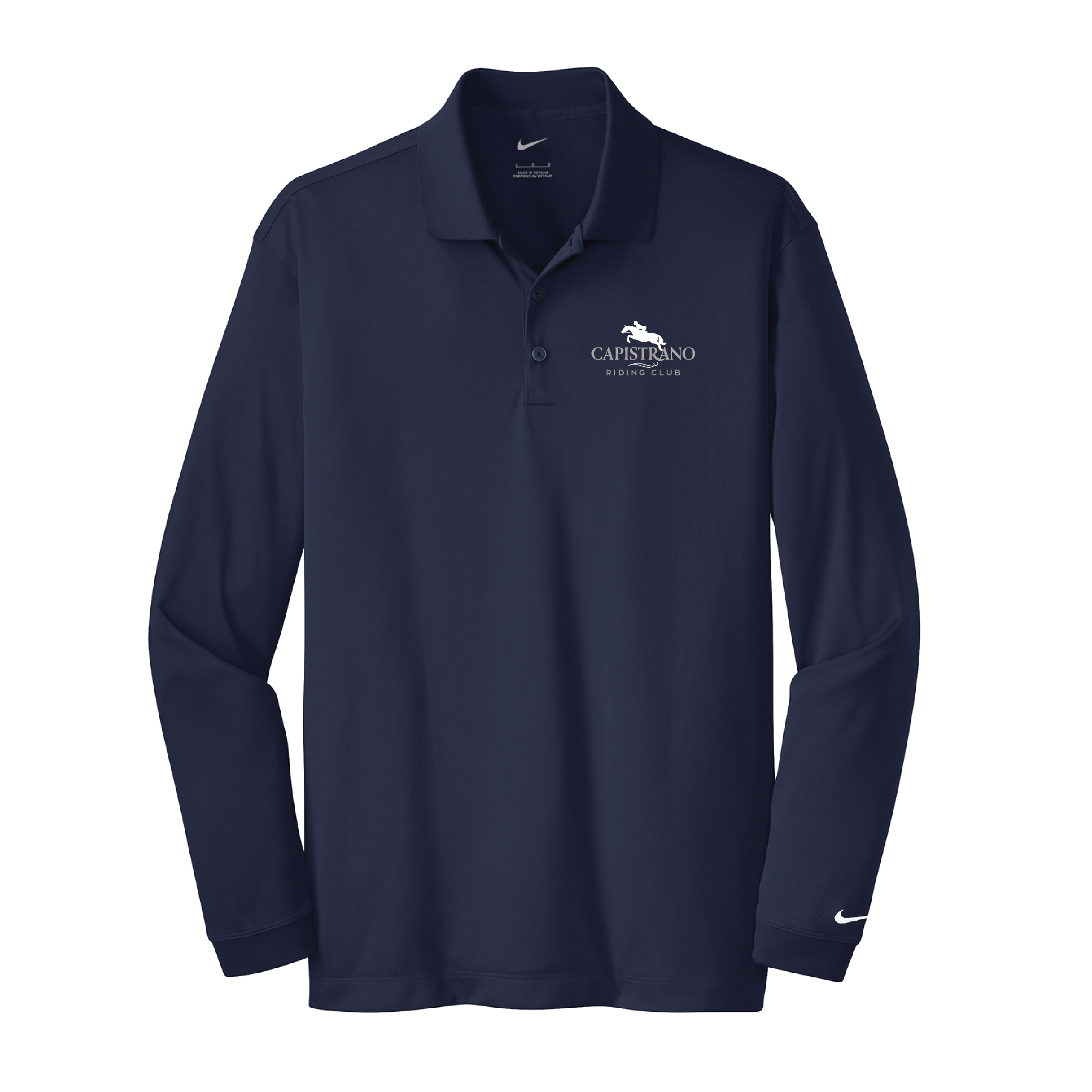 Capistrano Riding Club Men's Nike Long Sleeve Stretch Dri-FIT Polo